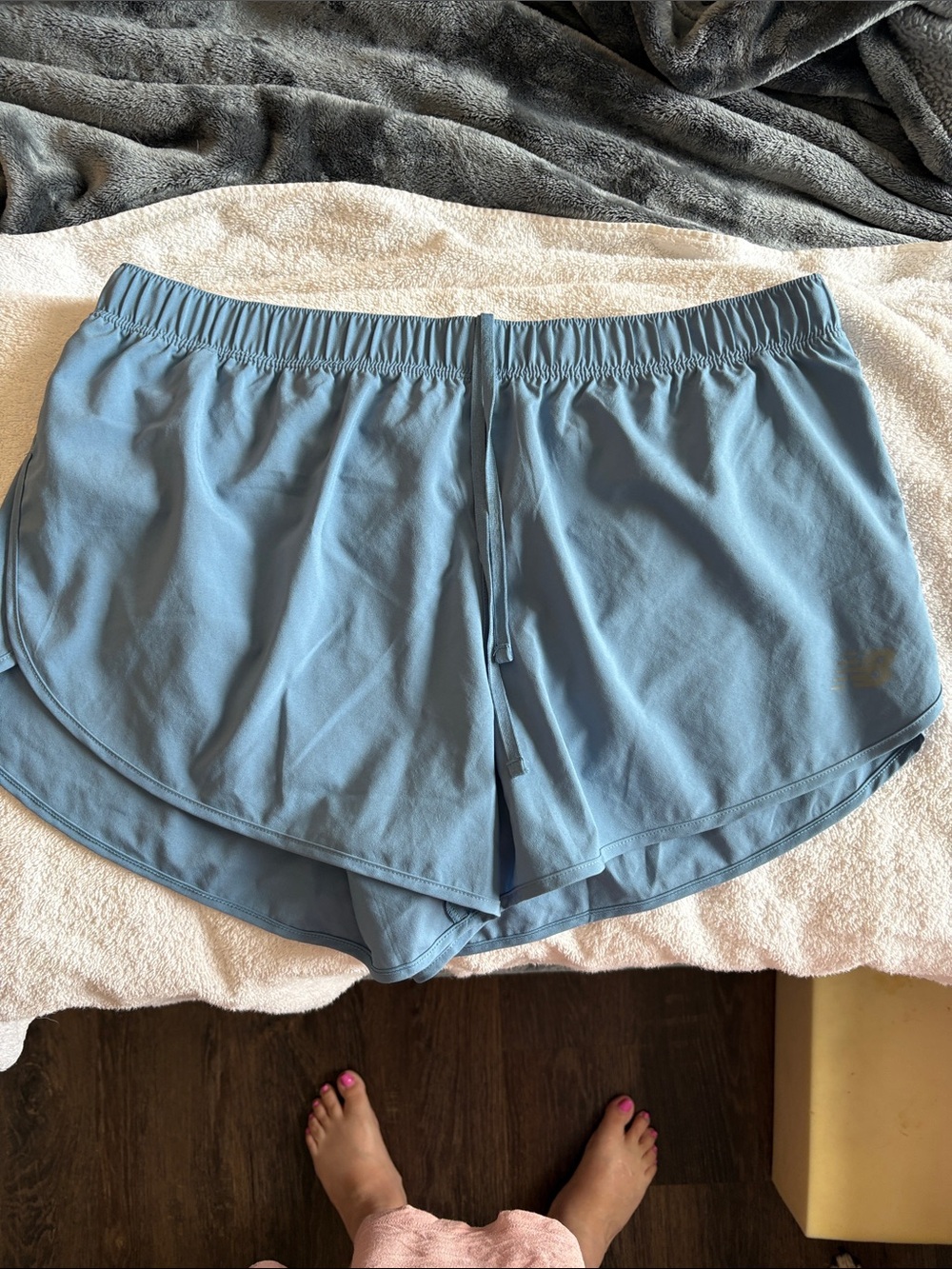 New Balance Light Blue Women's Athletic Running Shorts